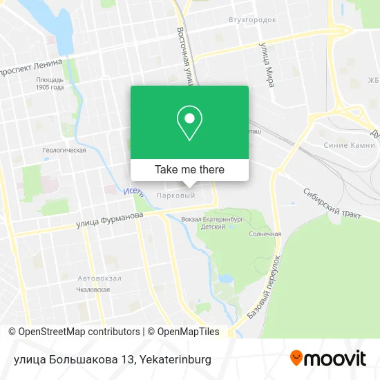 улица Большакова 13 map