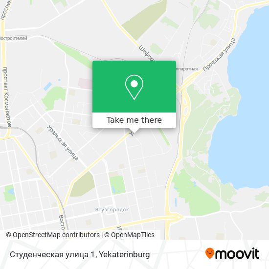Студенческая улица 1 map