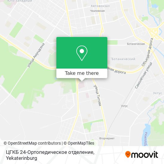 ЦГКБ 24-Ортопедическое отделение map