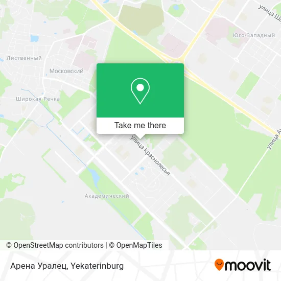 Арена Уралец map