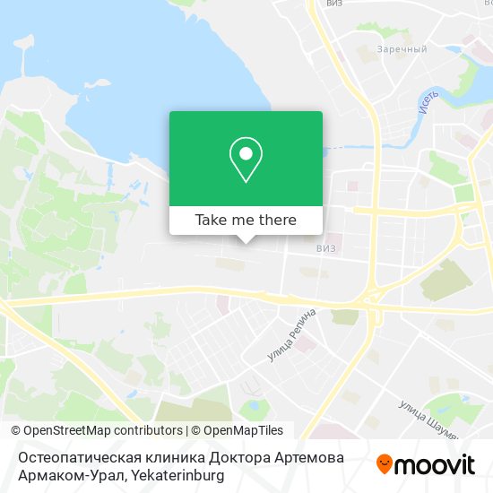 Остеопатическая клиника Доктора Артемова Армаком-Урал map