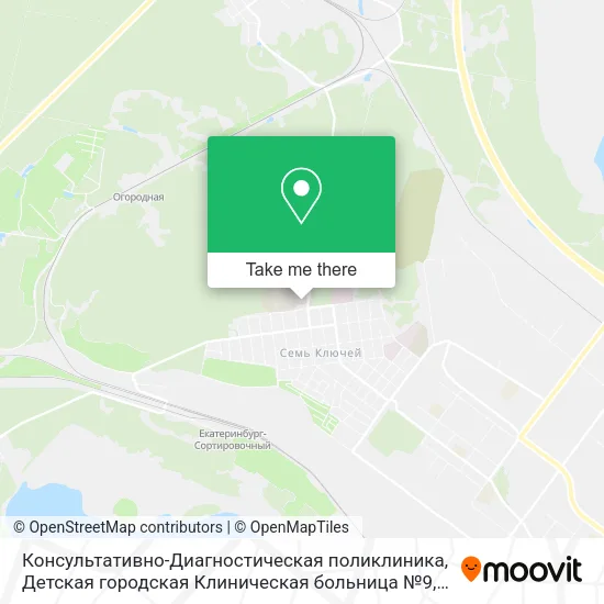Консультативно-Диагностическая поликлиника, Детская городская Клиническая больница №9 map
