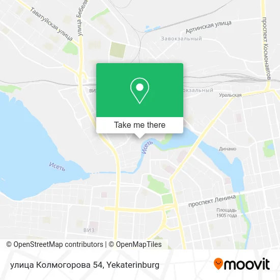 улица Колмогорова 54 map