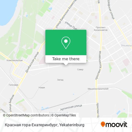 Красная гора-Екатеринбург map