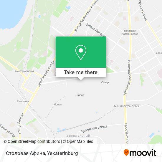 Столовая Афина map