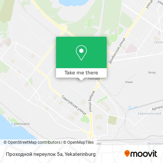 Проходной переулок 5а map