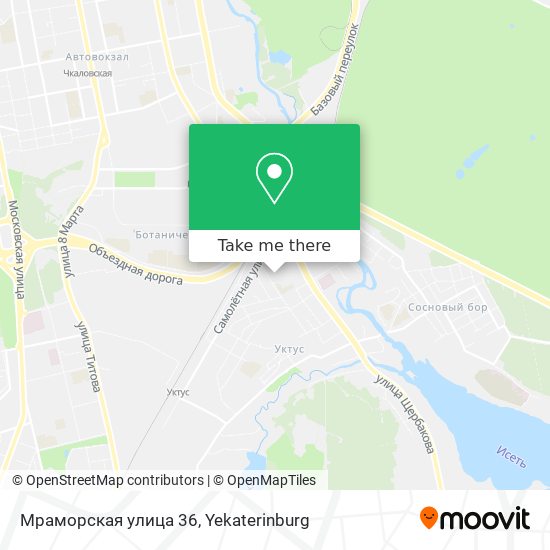 Мраморская улица 36 map