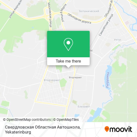 Свердловская Областная Автошкола map