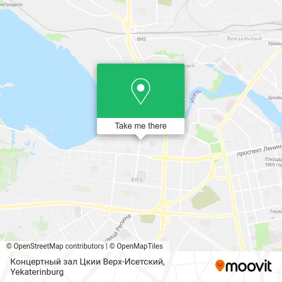 Концертный зал Цкии Верх-Исетский map