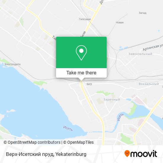 Верх-Исетский пруд map