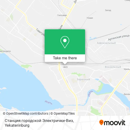 Станция городской Электрички-Виз map