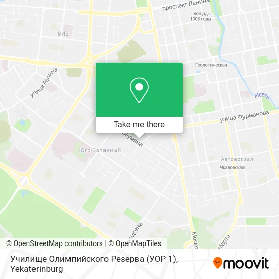 Училище Олимпийского Резерва (УОР 1) map