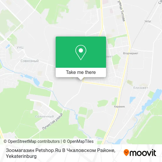 Зоомагазин Petshop.Ru В Чкаловском Районе map