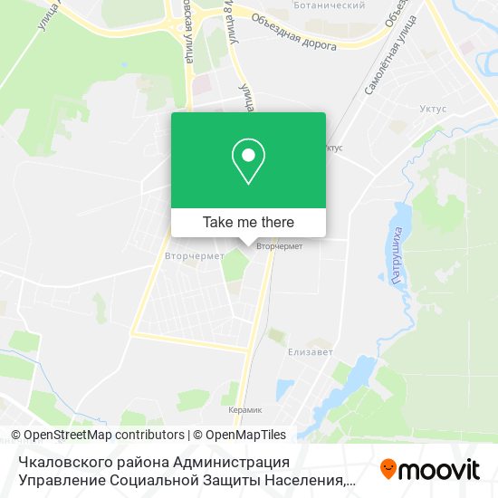 Чкаловского района Администрация Управление Социальной Защиты Населения map