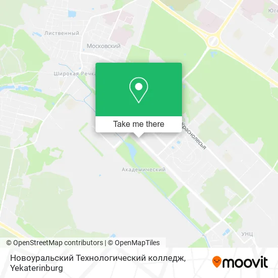 Новоуральский Технологический колледж map