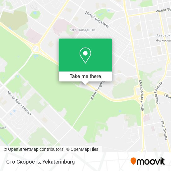 Сто Скорость map