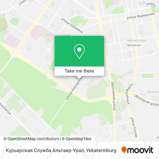 Курьерская Служба Альтаир-Урал map