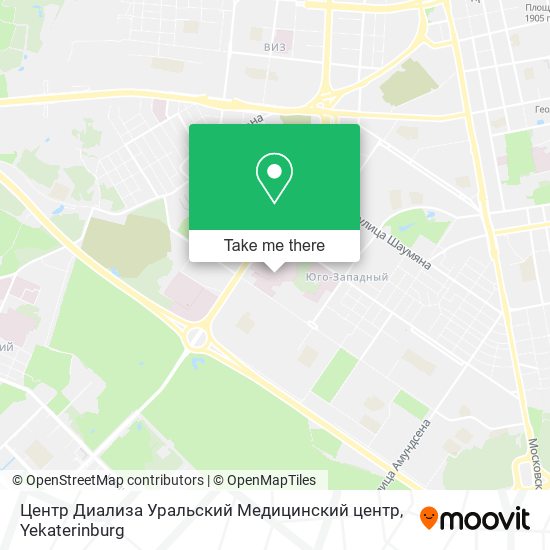 Центр Диализа Уральский Медицинский центр map