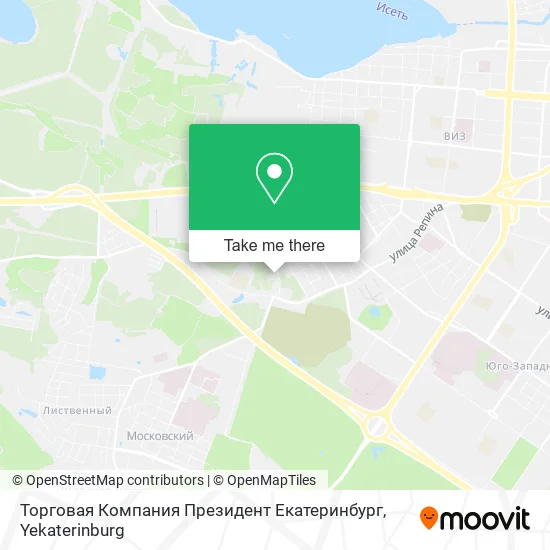 Торговая Компания Президент Екатеринбург map