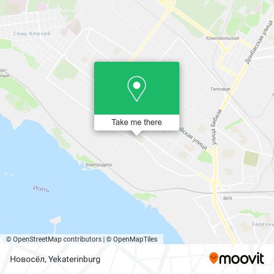 Новосёл map