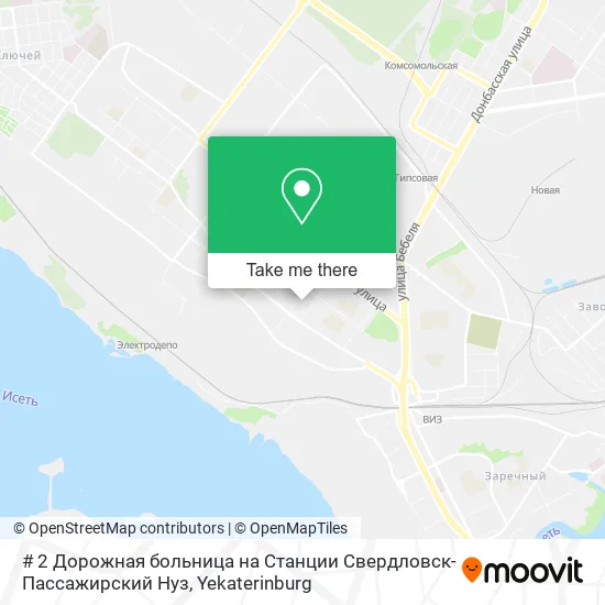 # 2 Дорожная больница на Станции Свердловск-Пассажирский Нуз map