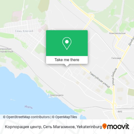 Корпорация центр, Сеть Магазинов map