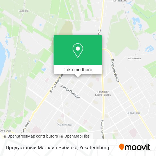 Продуктовый Магазин Рябинка map