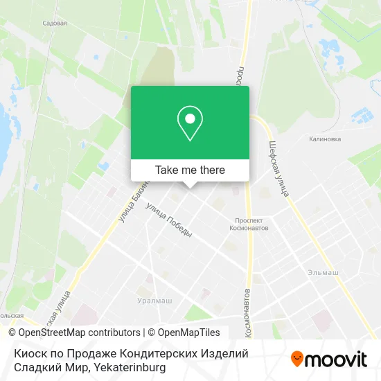 Киоск по Продаже Кондитерских Изделий Сладкий Мир map