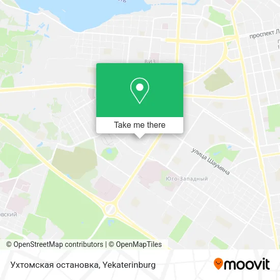 Ухтомская остановка map