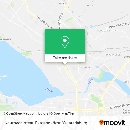 Конгресс-отель Екатеринбург map