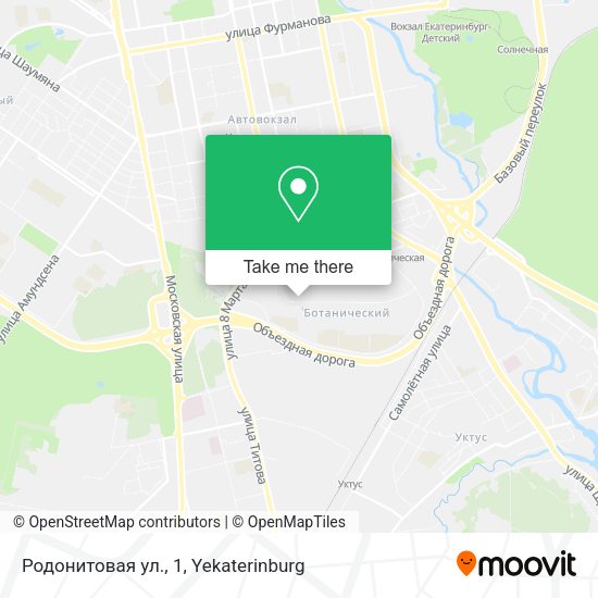 Родонитовая ул., 1 map