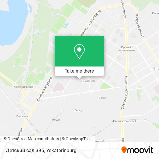 Детский сад 395 map