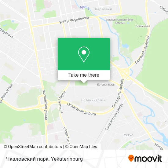 Чкаловский парк map