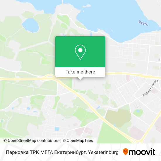 Парковка ТРК МЕГА Екатеринбург map