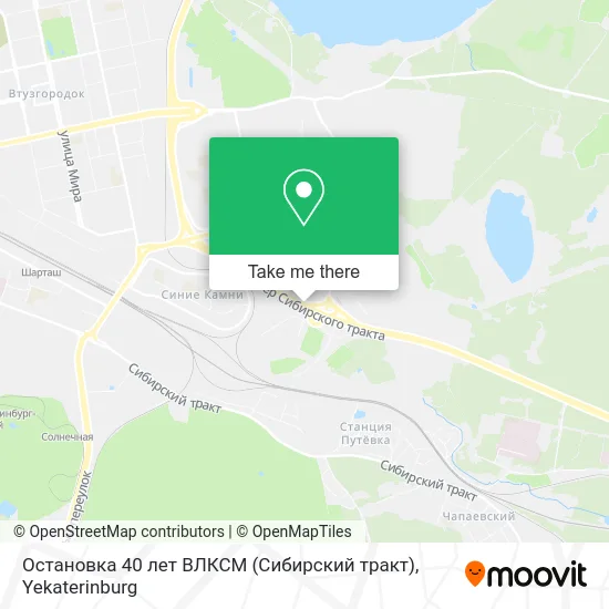 Остановка 40 лет ВЛКСМ (Сибирский тракт) map