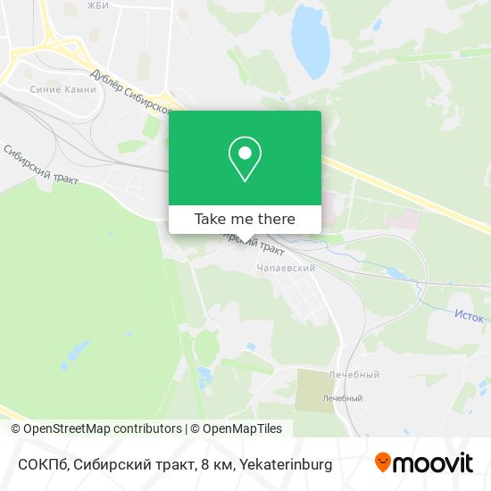 СОКПб, Сибирский тракт, 8 км map