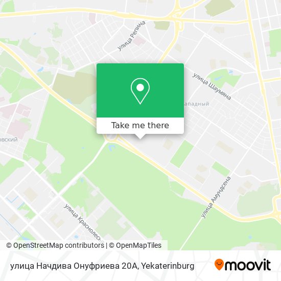 улица Начдива Онуфриева 20А map