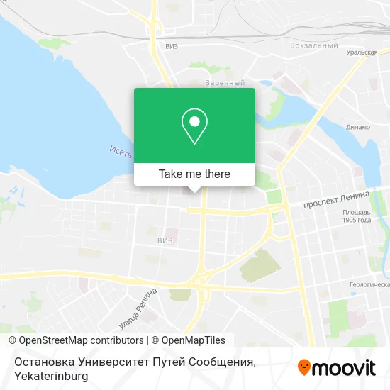 Остановка Университет Путей Сообщения map