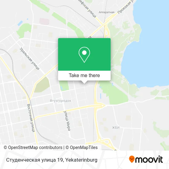 Студенческая улица 19 map