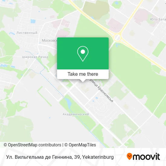 Ул. Вильгельма де Геннина, 39 map