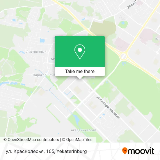 ул. Краснолесья, 165 map