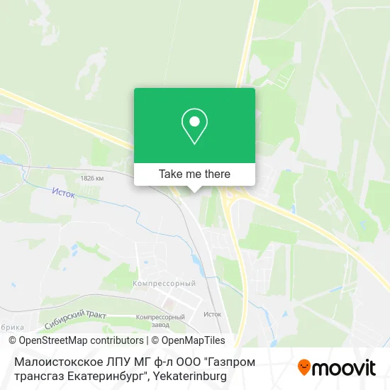 Малоистокское ЛПУ МГ ф-л ООО "Газпром трансгаз Екатеринбург" map