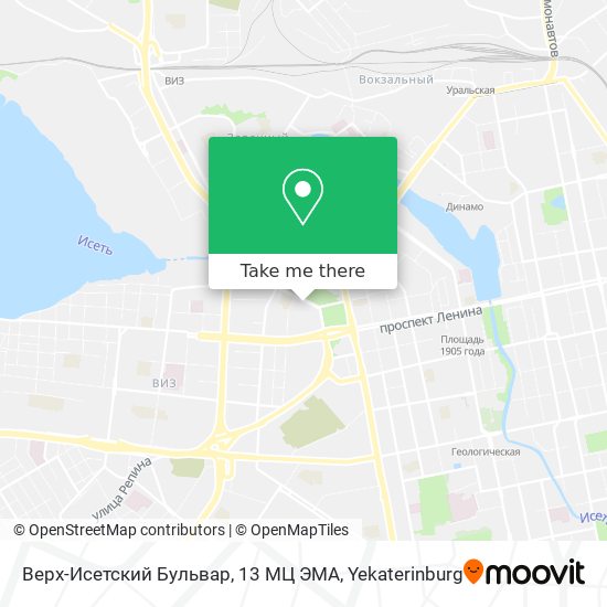 Верх-Исетский Бульвар, 13 МЦ ЭМА map