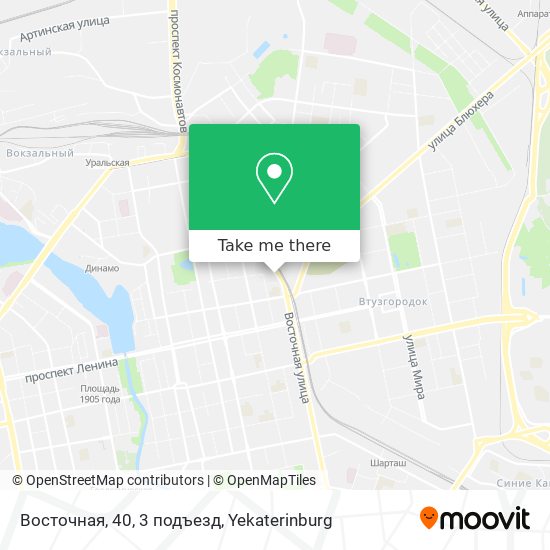 Восточная, 40, 3 подъезд map