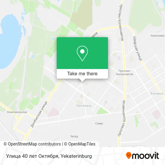 Улица 40 лет Октября map