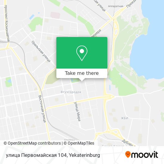 улица Первомайская 104 map