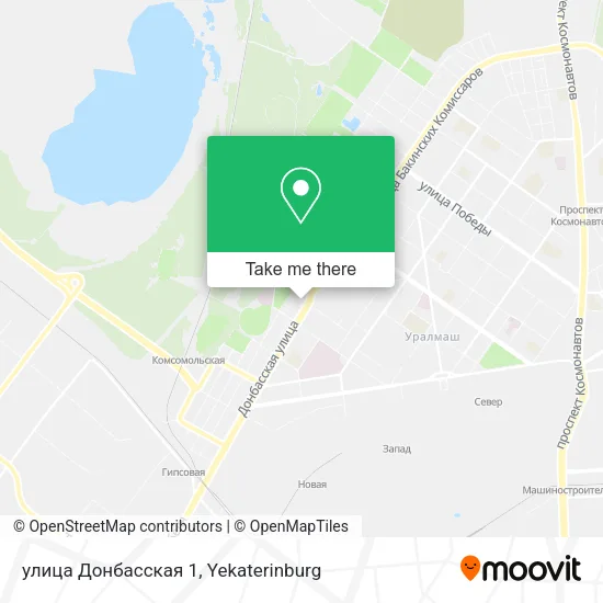 улица Донбасская 1 map