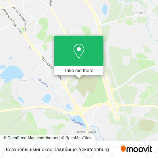 Верхнепышминское кладбище map