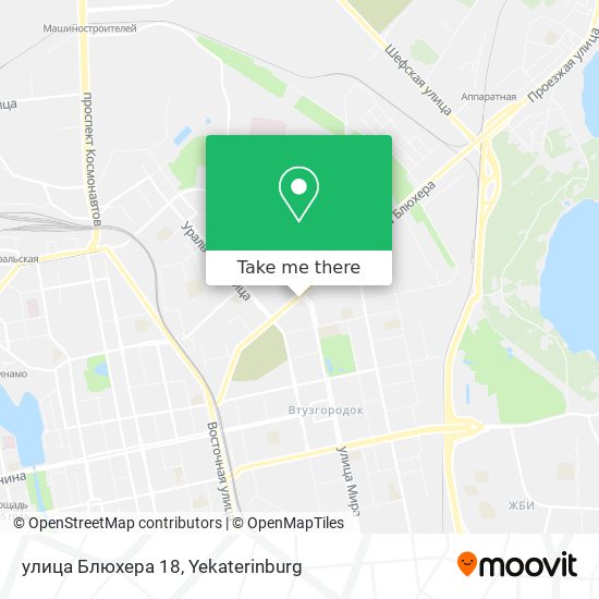 улица Блюхера 18 map