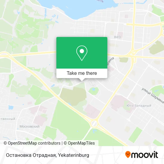 Остановка Отрадная map
